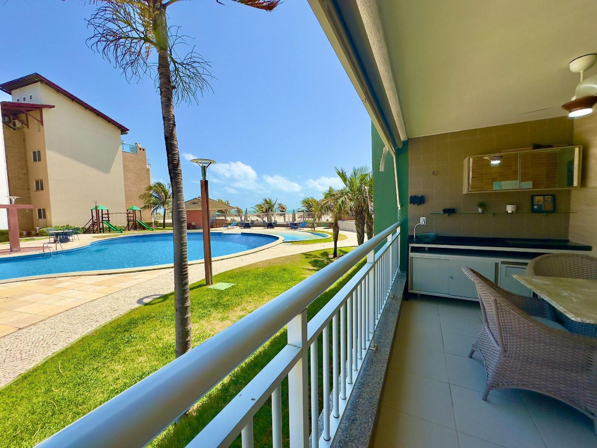Terramaris - Aptos Vista Mar, Pe Na Areia, Vizinho Ao B Park Aquiraz Exterior foto