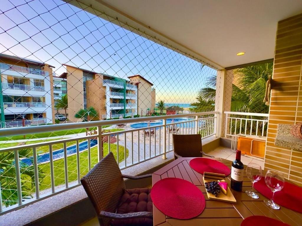 Terramaris - Aptos Vista Mar, Pe Na Areia, Vizinho Ao B Park Aquiraz Exterior foto